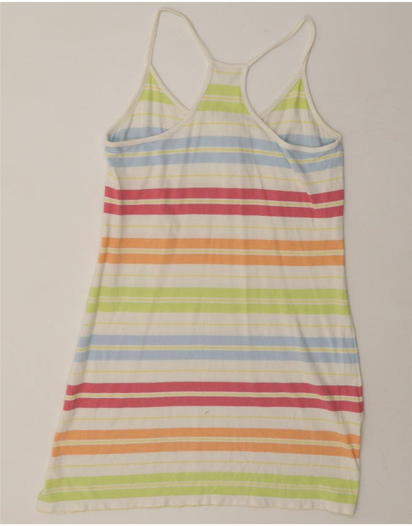 Lacoste Womens Sleeveless T-Shirt Dress Size 42 Large Multicoloured Striped