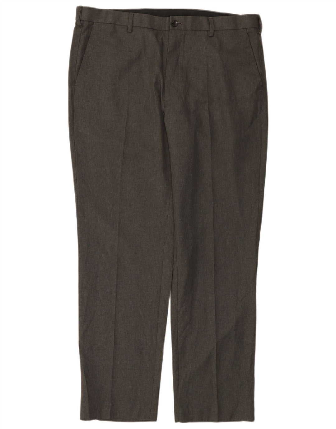 Marks & Spencer Mens Straight Regular Fit Suit Trousers W38 L31 Grey
