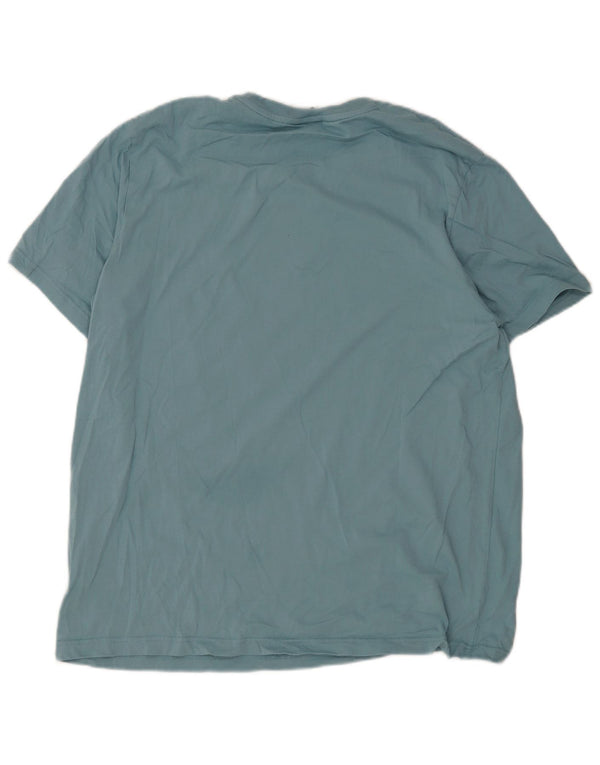 T-shirt grafica da uomo Nike Top 2XL in cotone blu