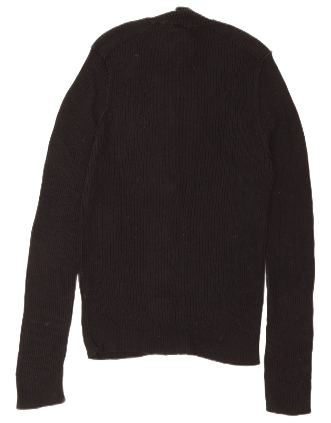 CALVIN KLEIN Mens Cardigan Sweater Large Black Cotton