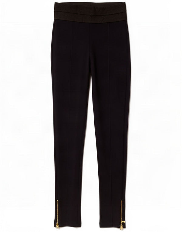 Zara Womens Slim Casual Trousers Small W26 L27 Navy Blue