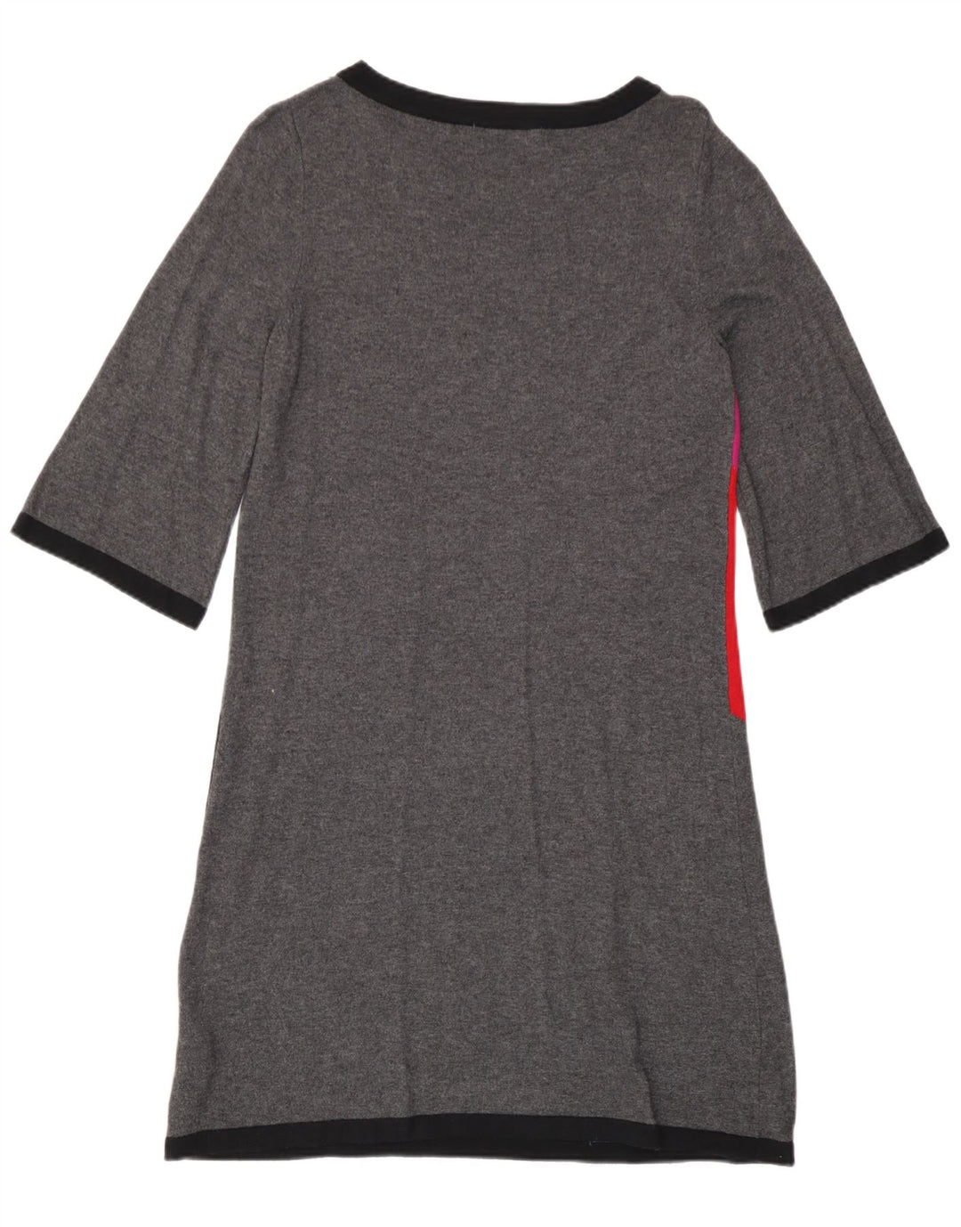 Marks & Spencer Womens Jumper Dress UK 14 Medium Grey Colourblock