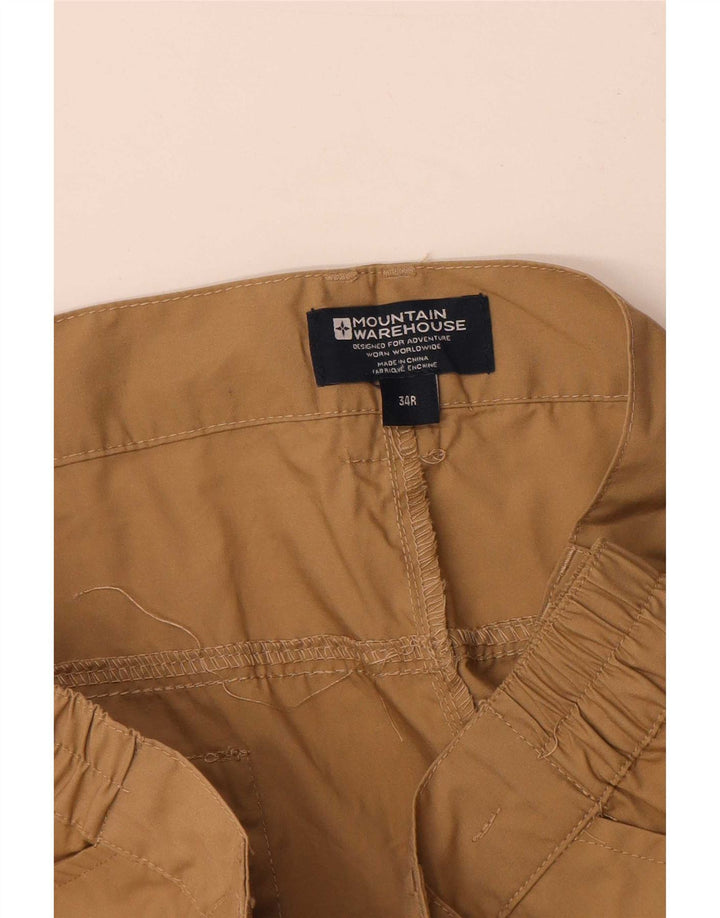 Mountain Warehouse Gerade Herren-Cargohose W34 L33 Braunes Polyester
