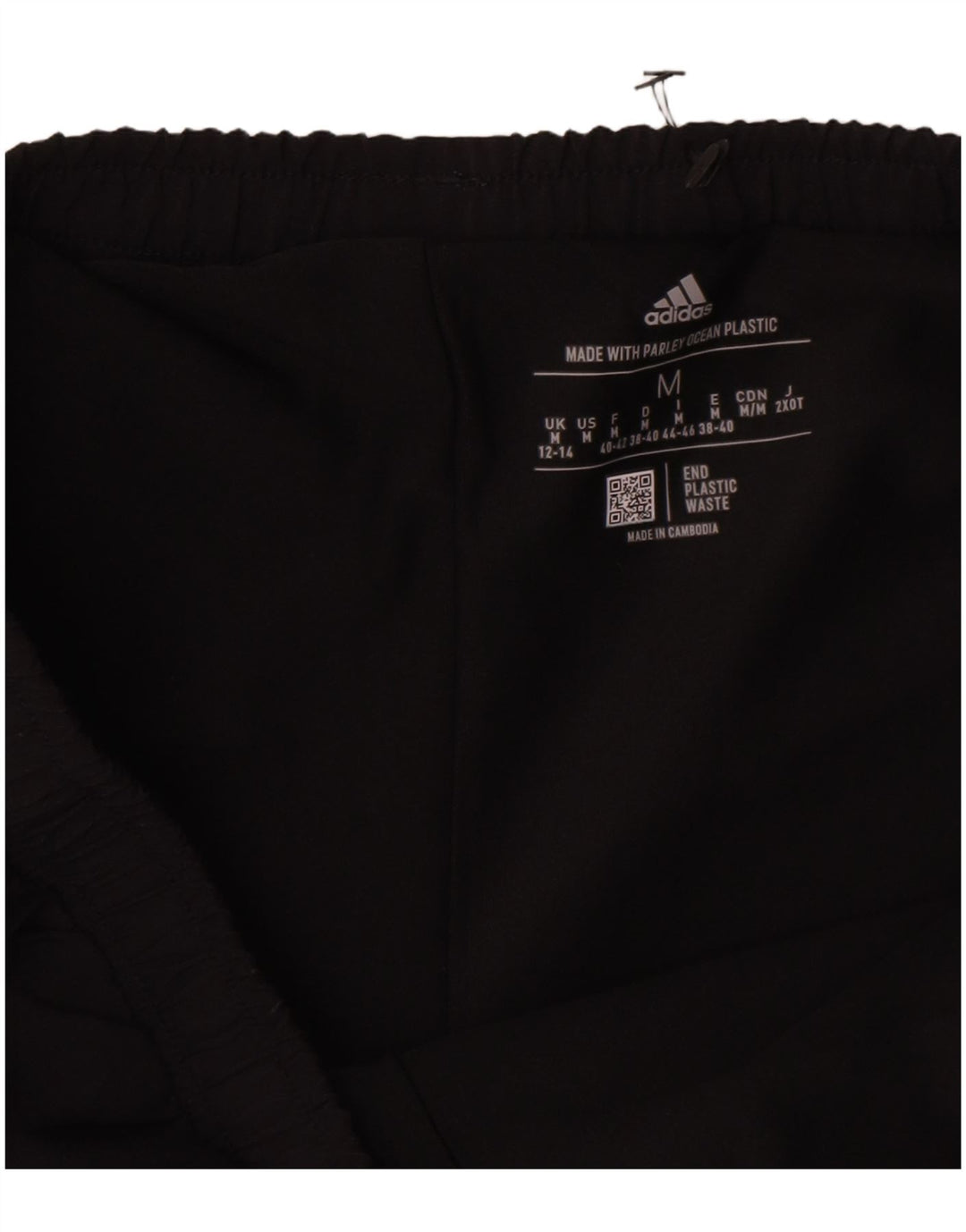 Adidas Short de sport pour femme UK 12/14 Polyester noir moyen