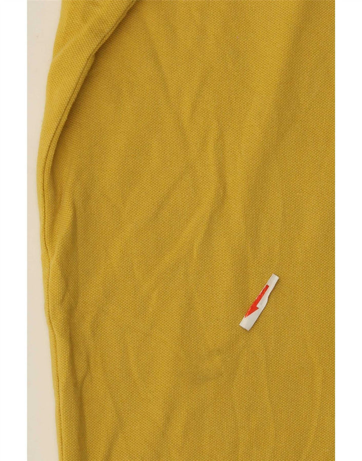 Lotto Mens Polo Shirt Medium Yellow Striped