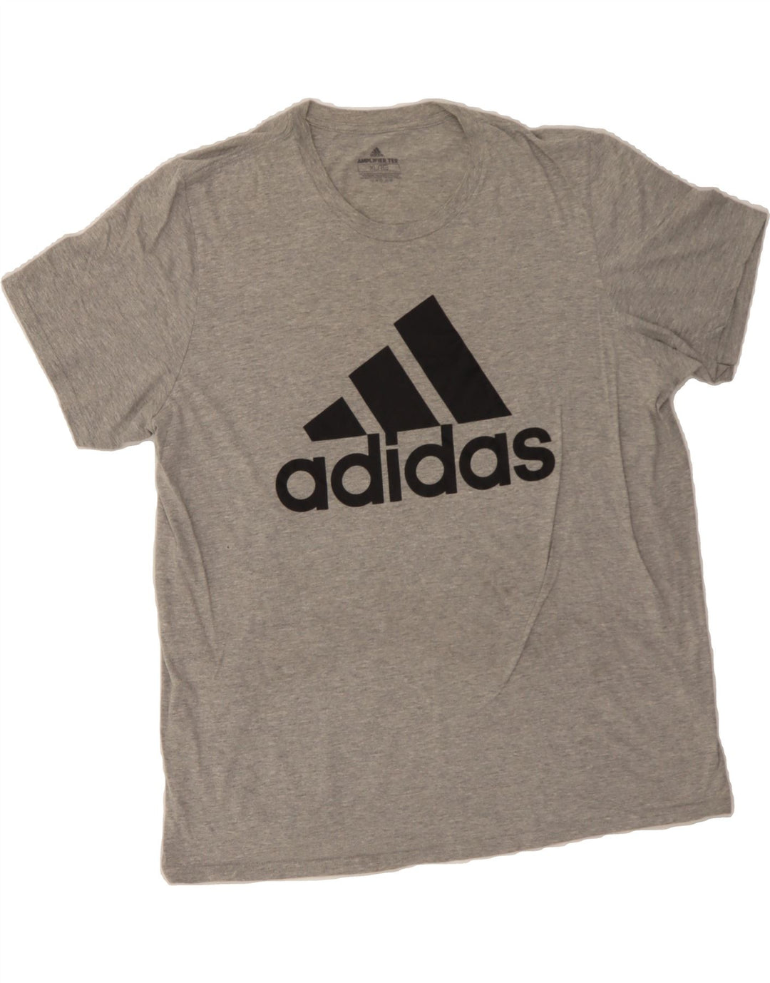 ADIDAS Mens Graphic T-Shirt Top XL Grey Vintage Adidas and Second-Hand Adidas from Messina Hembry 