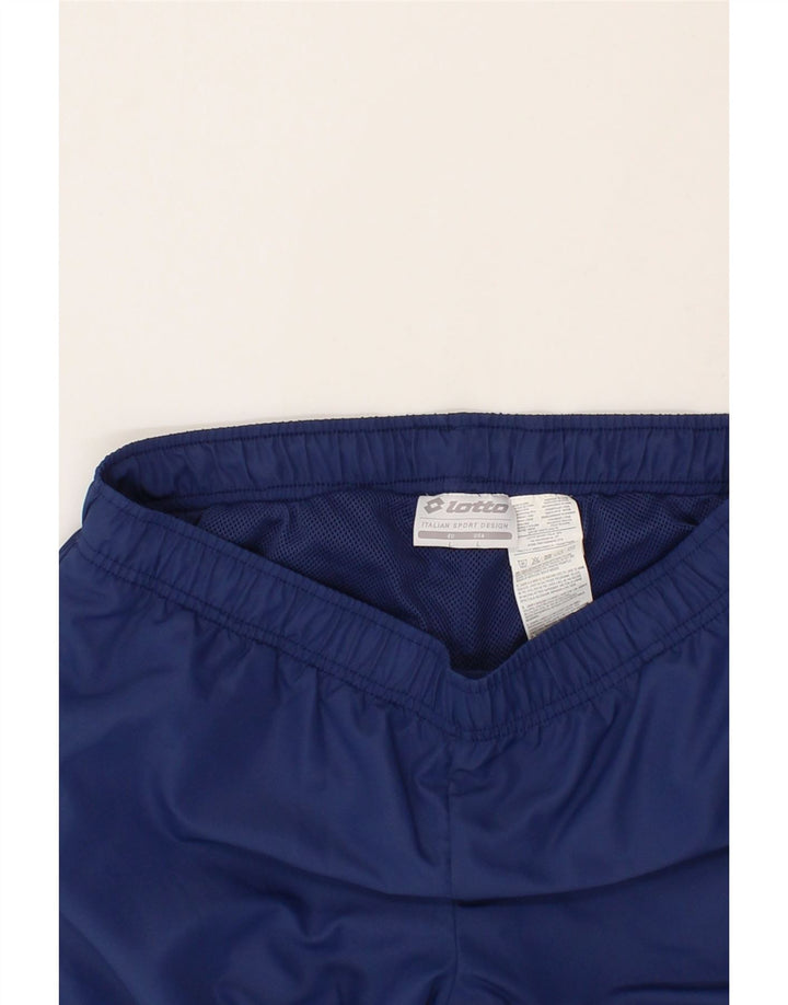 LOTTO Womens Tracksuit Trousers UK 14 Large Navy Blue Polyester Vintage Lotto and Second-Hand Lotto from Messina Hembry 