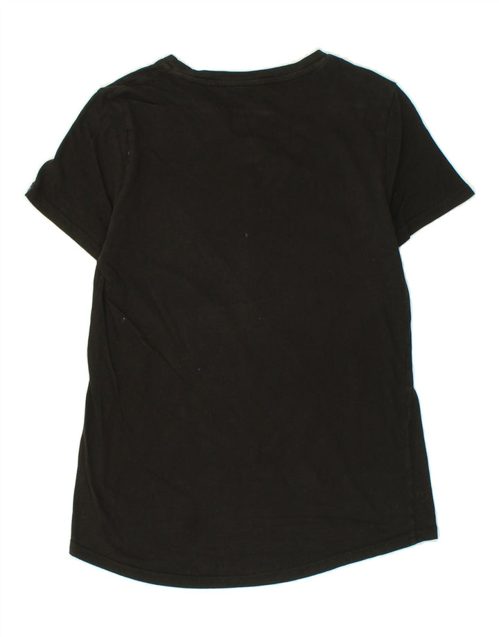 PUMA Womens Graphic T-Shirt Top UK 14 Medium Black | Vintage Puma | Thrift | Second-Hand Puma | Used Clothing | Messina Hembry 
