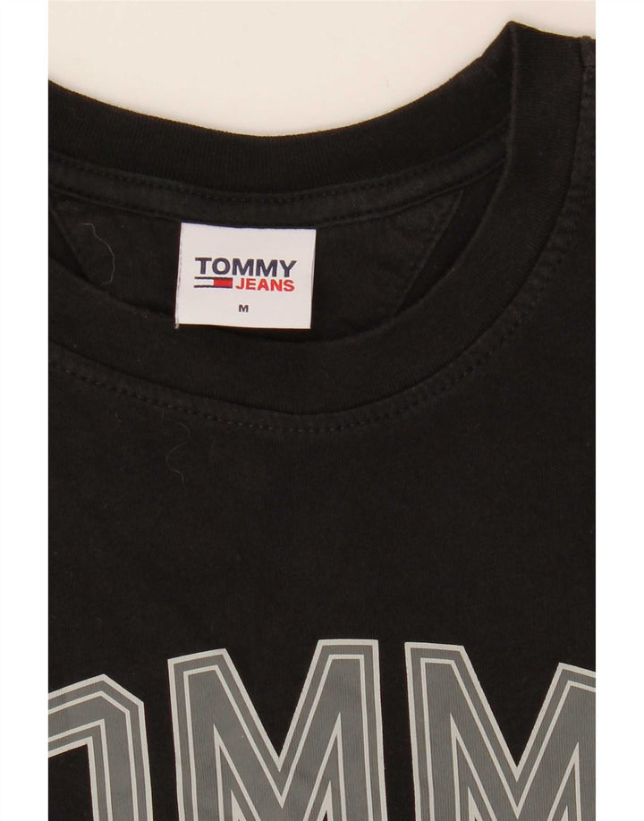 Tommy Hilfiger Mens Graphic T-Shirt Top Medium Black