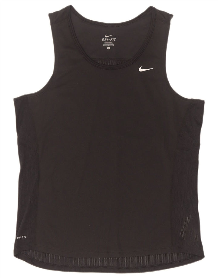 Nike Mens Dri Fit Vest Top Medium Black Polyester