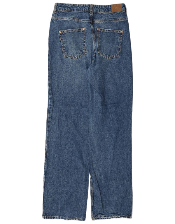 Zara Womens High Waist Loose Jeans EU 38 Small W28 L33 Blue Cotton