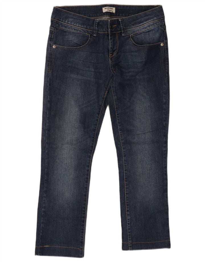 EXTYN Womens Slim Jeans IT 44 Medium W34 L27 Navy Blue Cotton