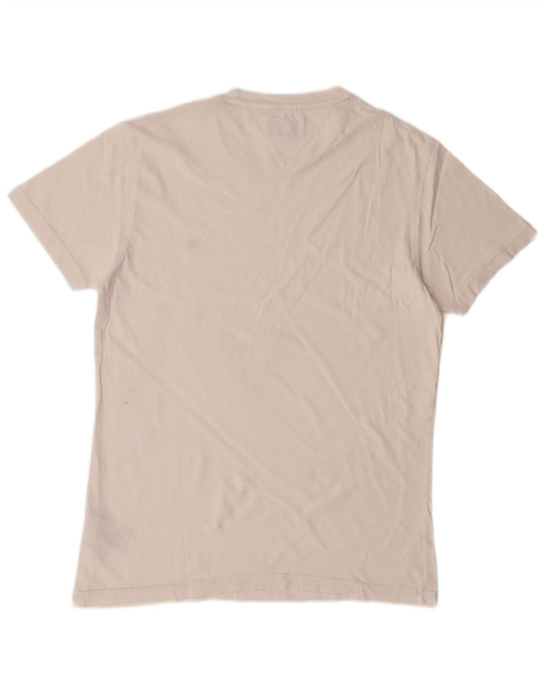 TOMMY HILFIGER Mens T-Shirt Top Small White Cotton