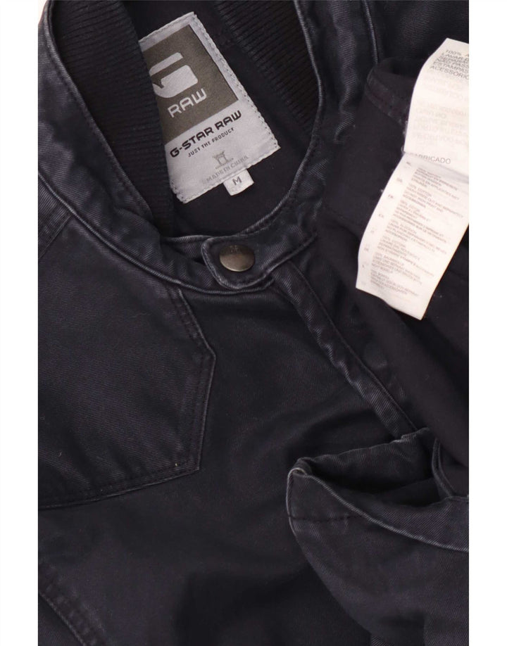 G-Star Mens Utility Jacket UK 38 Medium Navy Blue Cotton