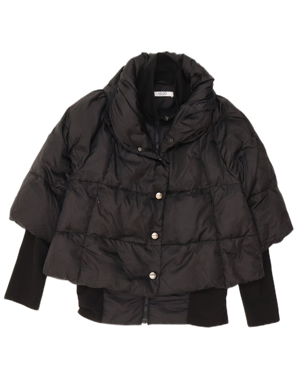 Liu Jo Womens Padded Jacket IT 42 Medium Black Polyester