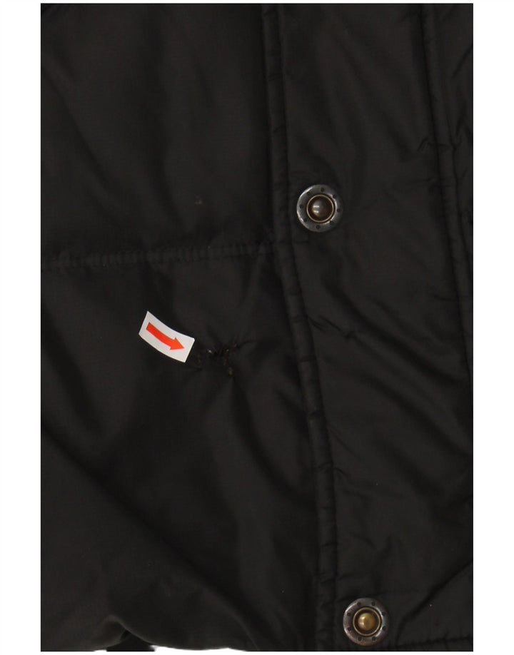 DIESEL Mens Padded Jacket UK 44 2XL Black Nylon