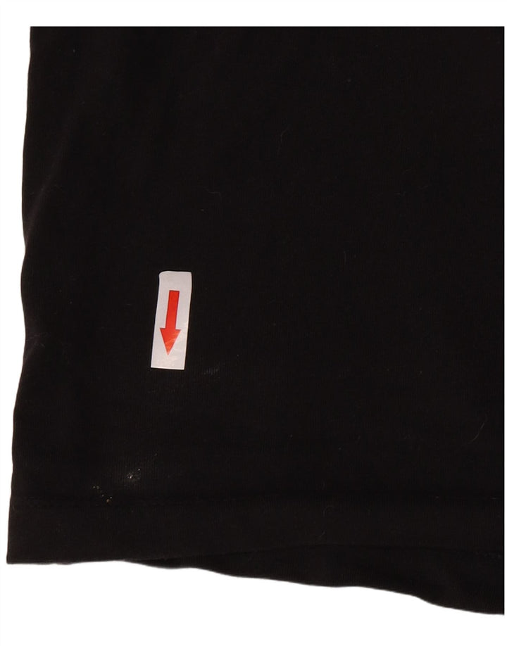 Adidas Womens Crop Graphic Vest Top UK 12 Medium Black