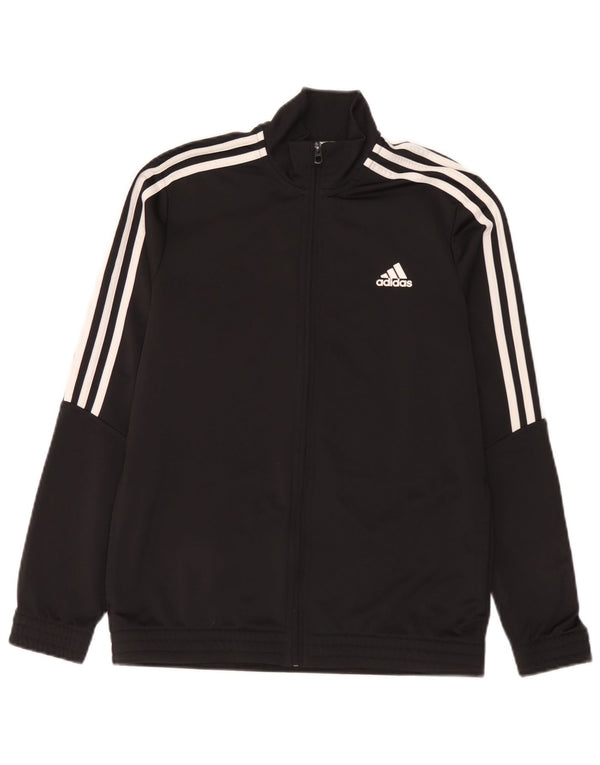 Adidas Drenge Træningsdragt Topjakke 13-14 År Sort Polyester