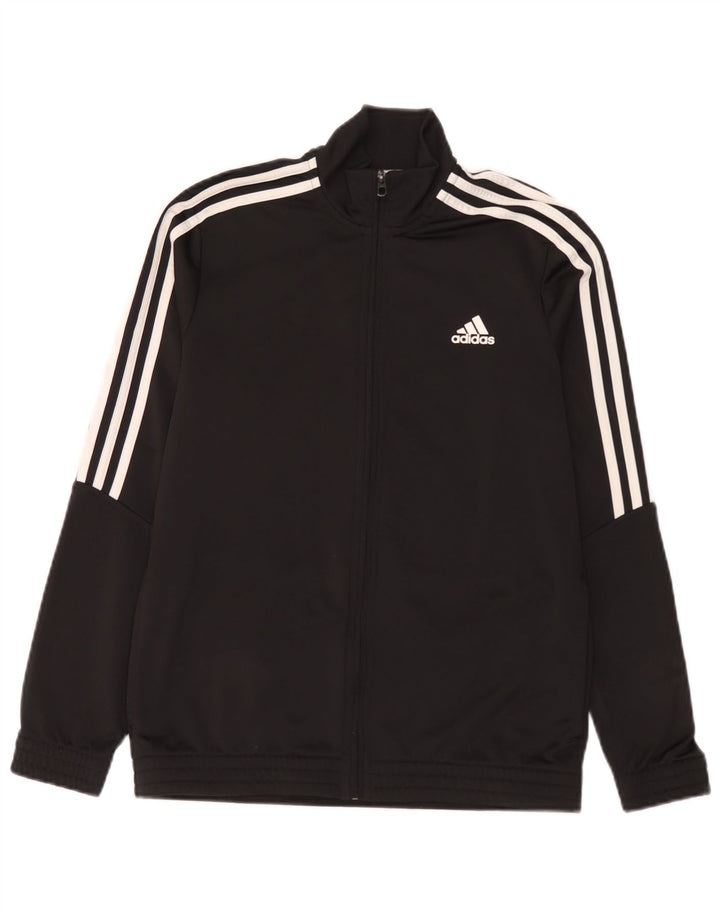 Adidas Drenge Træningsdragt Topjakke 13-14 År Sort Polyester
