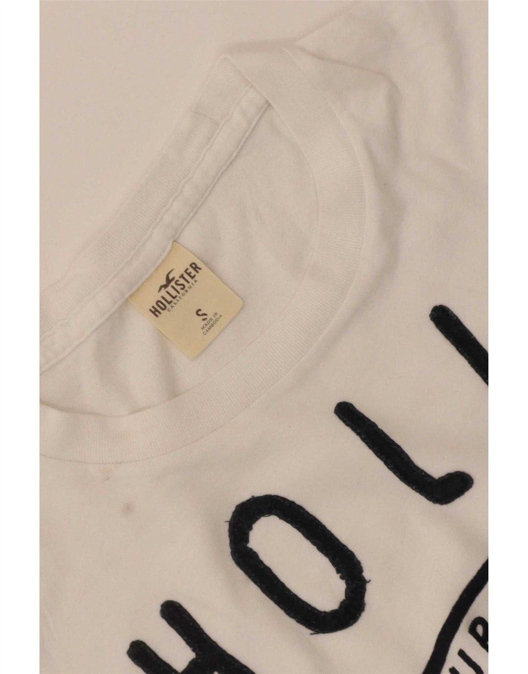Hollister Mens Graphic T-Shirt Top Small White