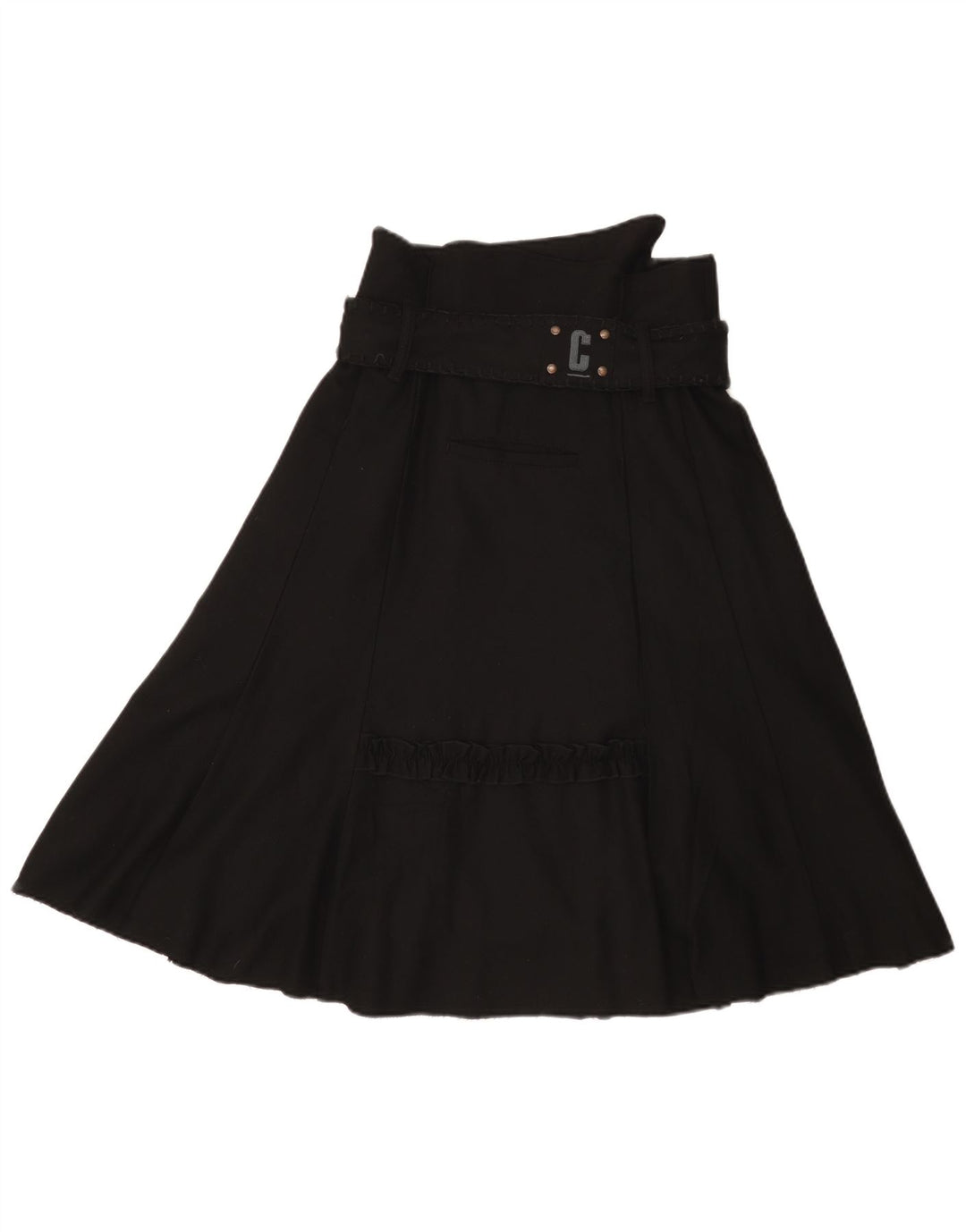 Αντικείμενο Γυναικεία Φούστα Α-γραμμής EU 38 Medium W28 Μαύρη Μάλλινη
