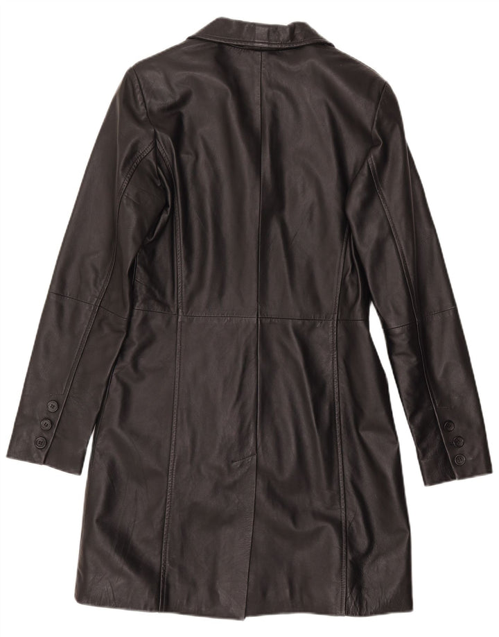 Gipsy Womens Leather Coat UK 12 Medium Black Leather