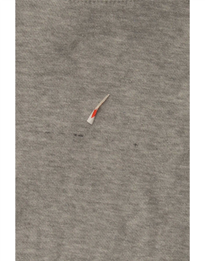 Zara Mens Hoodie Jumper Médio Cinza Poliéster
