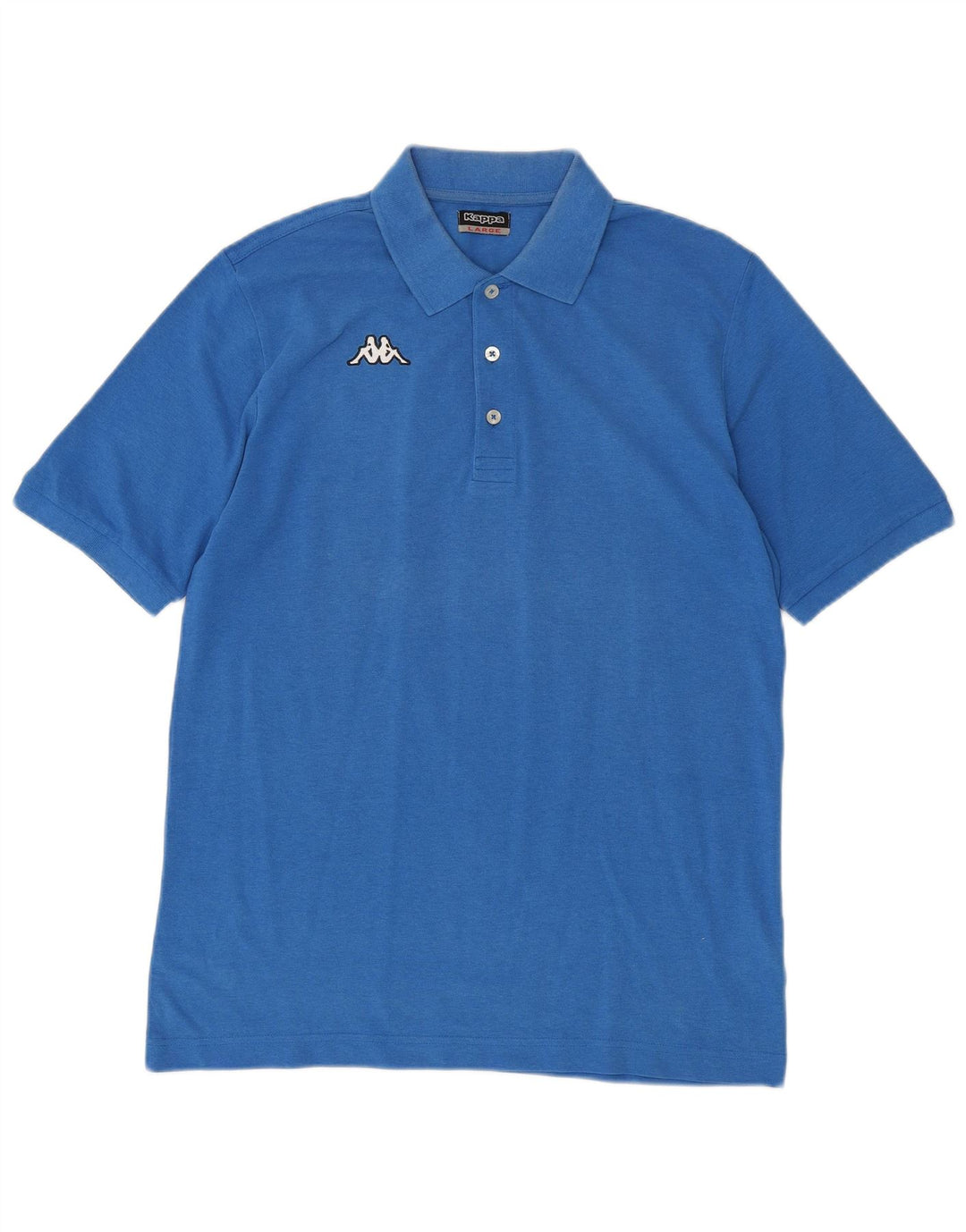 Kappa Herren-Poloshirt, große blaue Baumwolle
