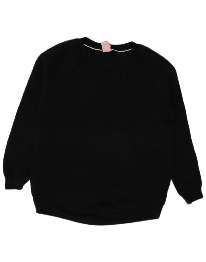 Nike Womens Sweatshirt Jumper Large Black Cotton