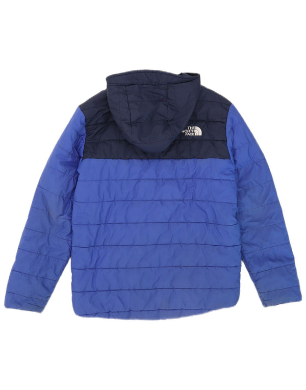 The North Face Boys kapucnis, párnázott dzseki 11-12 éves, nagy kék színben