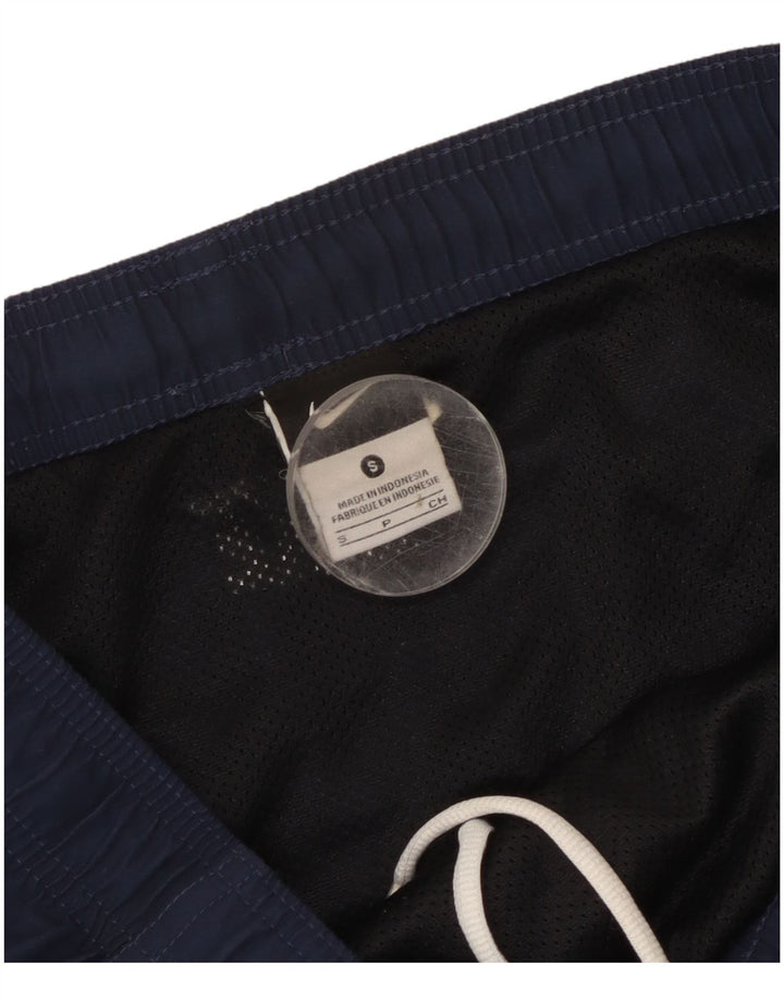 Nike Mens Graphic Swimming Shorts Small  Navy Blue Polyester