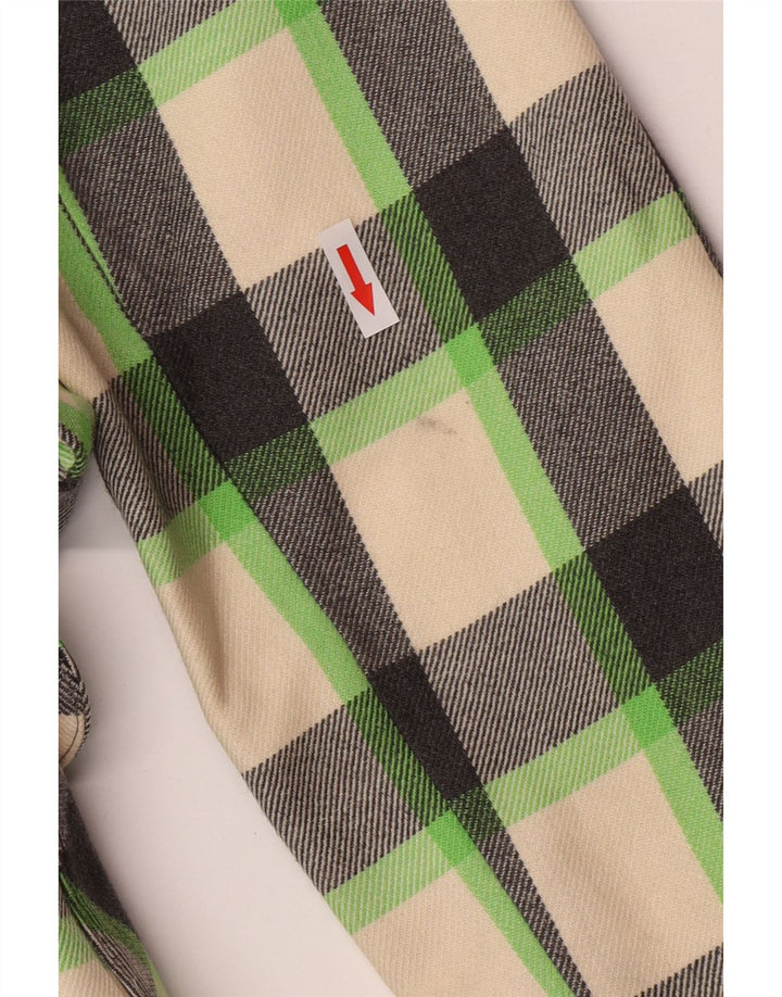 Vintage Γυναικείο Πανωφόρι UK 12 Μεσαίο Πολύχρωμο Check New Wool