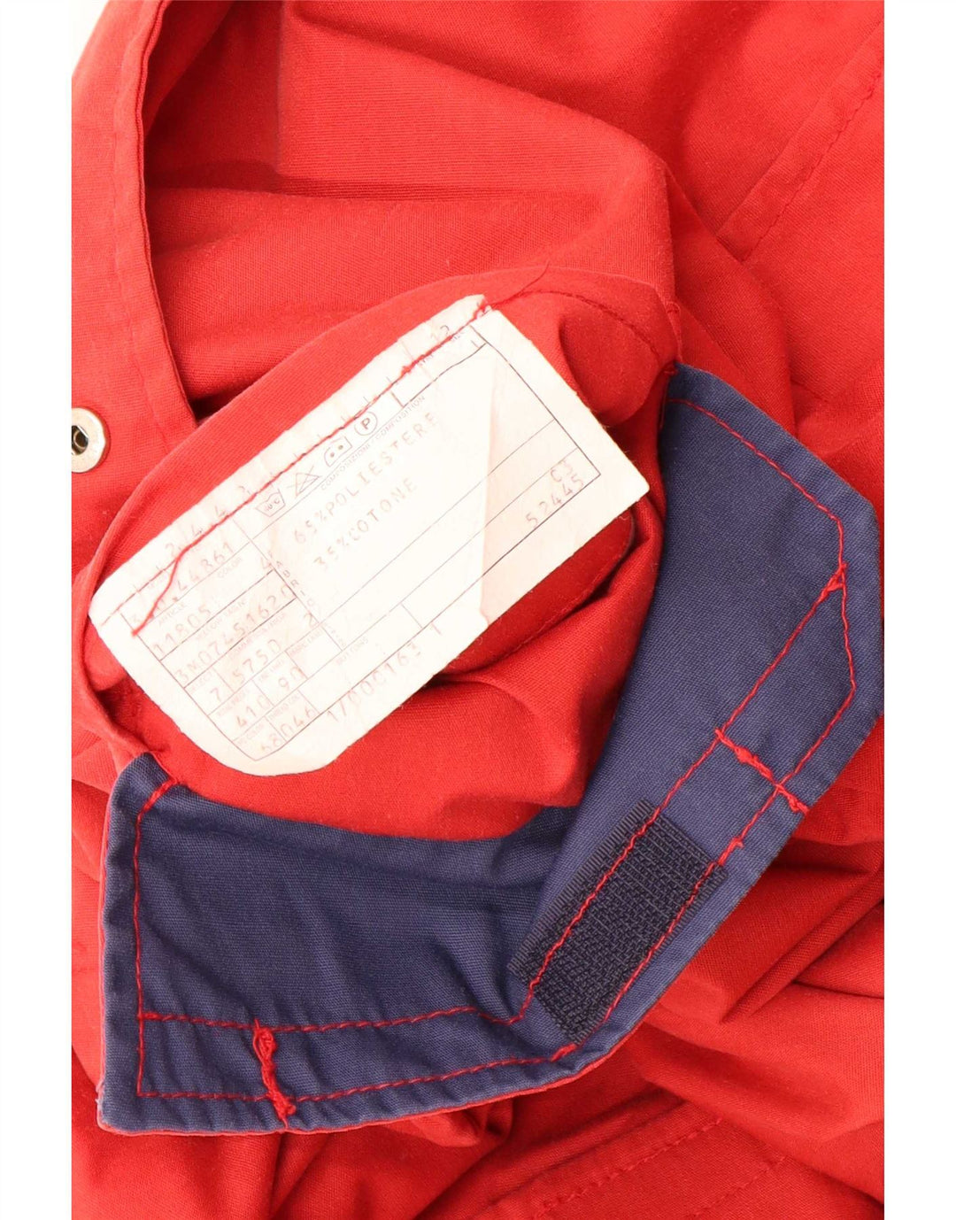 Vintage Mens Utility Jacket UK 46 3XL Red Polyester