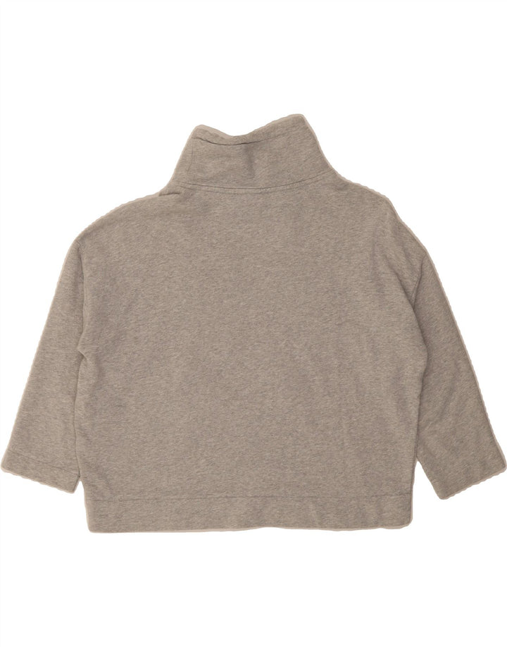 KENZO Womens Oversized 3/4 Sleeve Sweatshirt Jumper UK 10 Small Grey Vintage Kenzo and Second-Hand Kenzo from Messina Hembry 