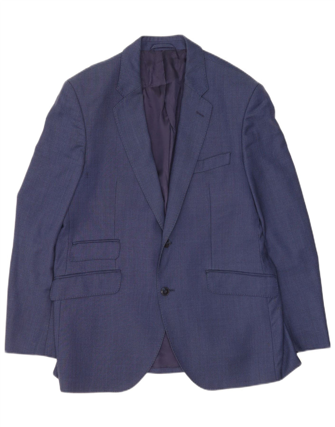 Hackett Veste Blazer 2 Boutons Homme UK 42 XL Laine Bleue