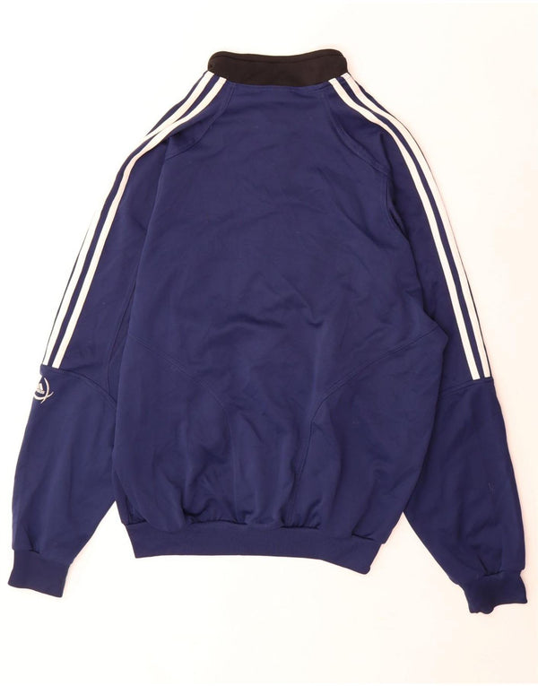 Giacca da tuta da uomo Adidas UK 44/46 Large Blu Navy Colourblock