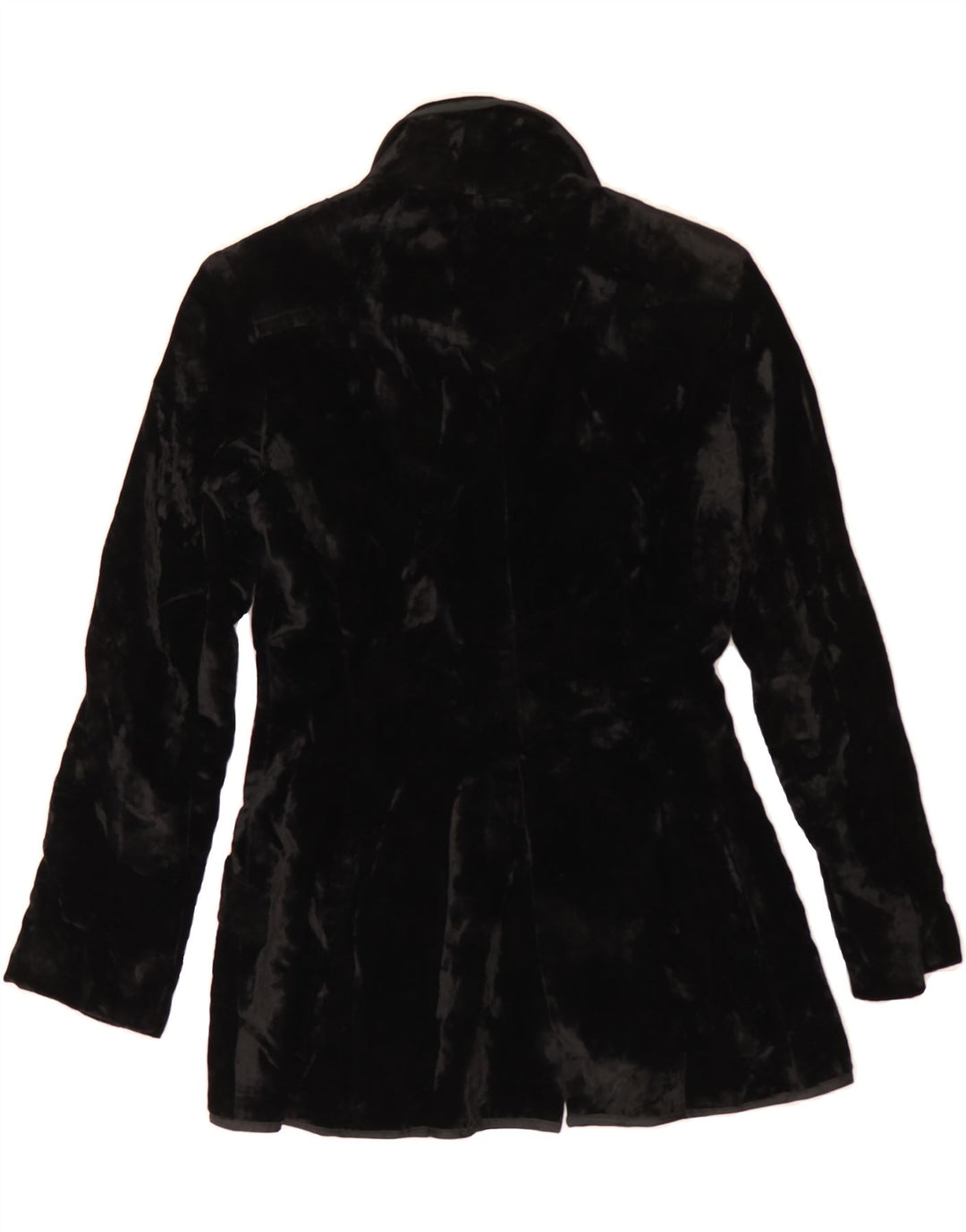 FABIANI Womens 3 Button Velour Blazer Jacket UK 8 Small  Black Vintage Fabiani and Second-Hand Fabiani from Messina Hembry 