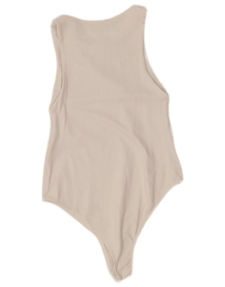 Zara γυναικείο αμάνικο κορμάκι UK 12 Medium White