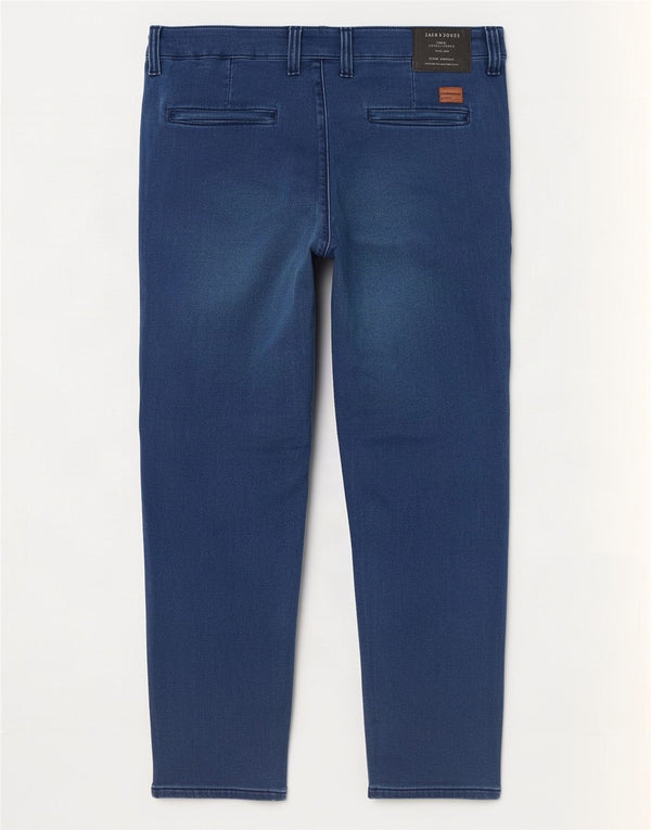 Jack & Jones Mens Straight Jeans W34 L32 Blue Cotton