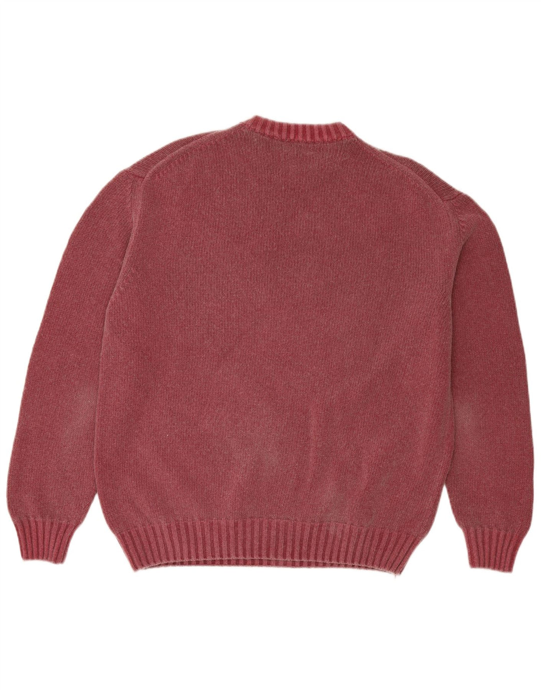 Tailor & Son Herren-Pullover mit Rundhalsausschnitt, 2XL, rote Wolle