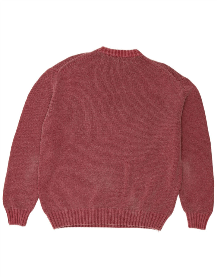 Tailor & Son Herren-Pullover mit Rundhalsausschnitt, 2XL, rote Wolle