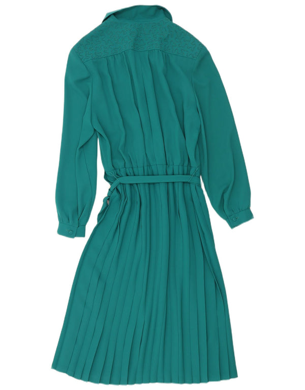 Eastex Womens Long Sleeve A-Line Dress UK 16 Large Green