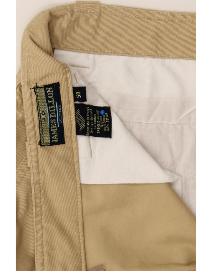 JAMES DILLON Mens Cargo Shorts IT 50 Large W34 Beige Cotton Vintage James Dillon and Second-Hand James Dillon from Messina Hembry 