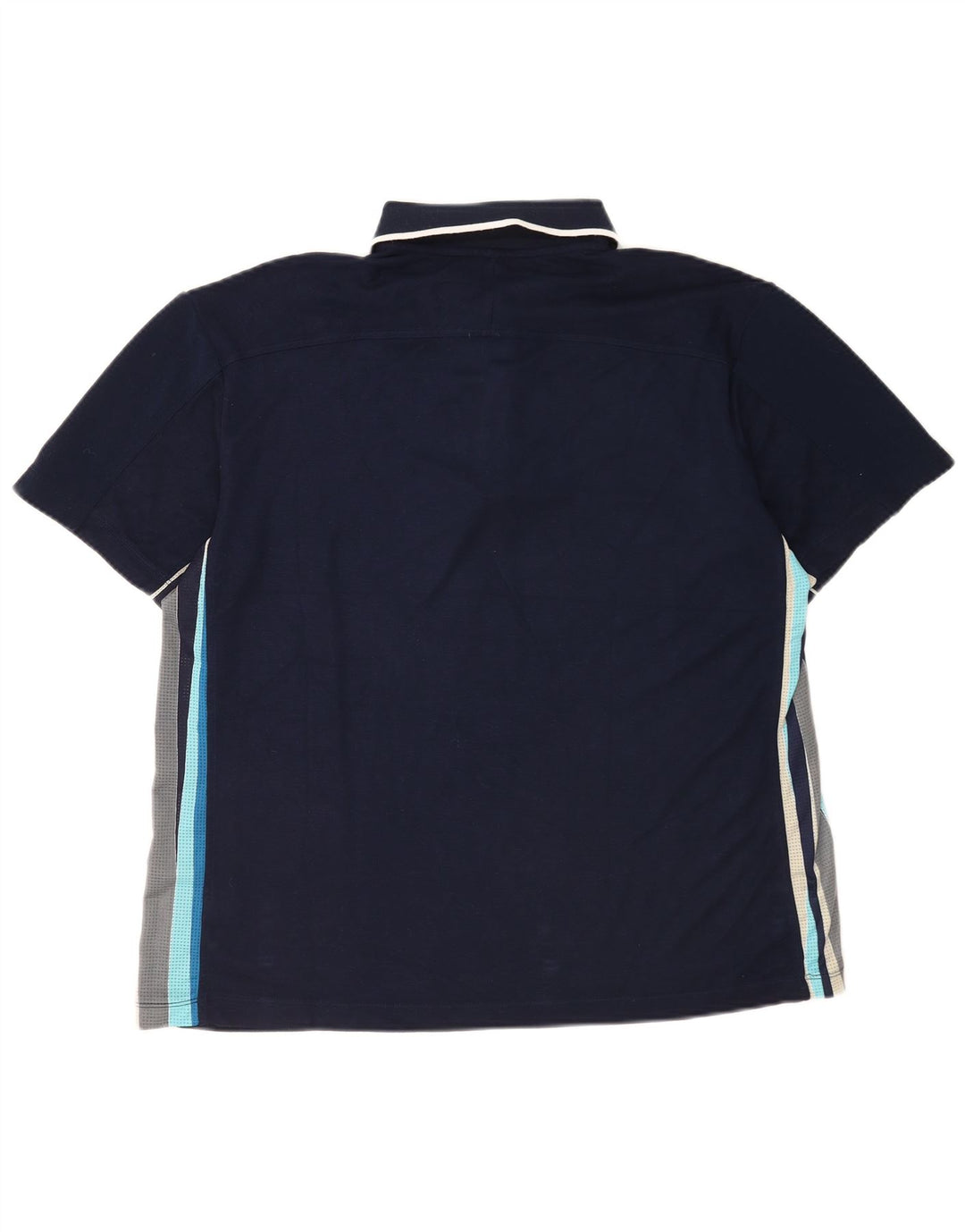 Fila Mens Polo Shirt Large Navy Blue Cotton