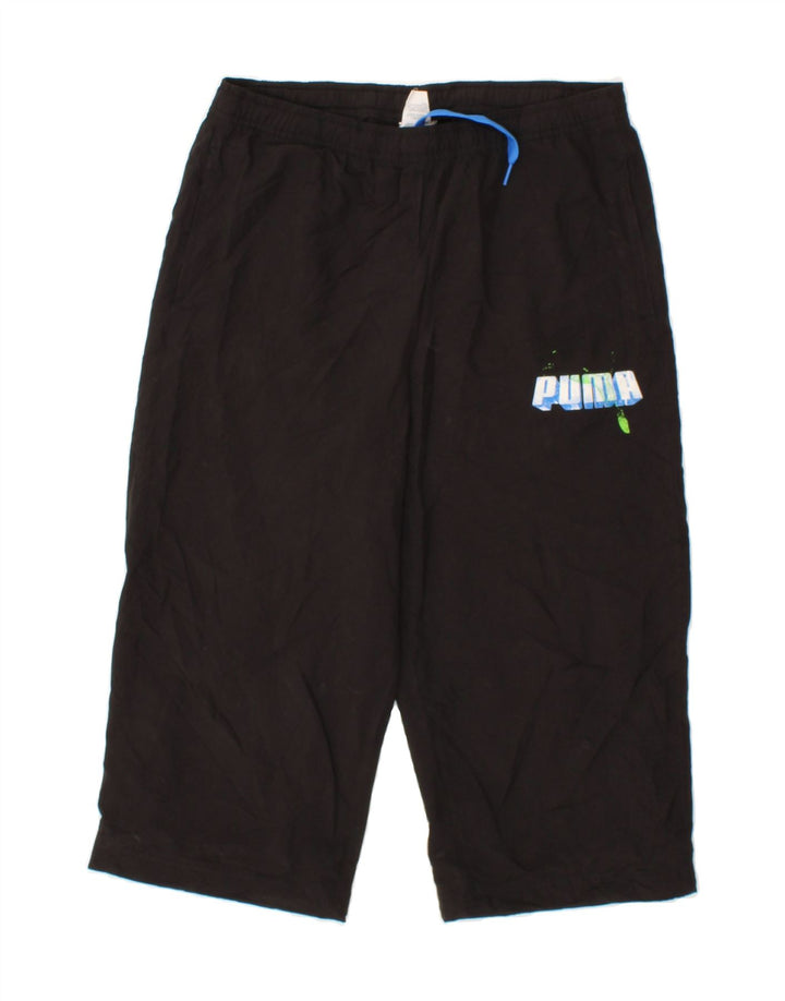 PUMA Mens Capri Tracksuit Trousers Medium Black Polyester Vintage Puma and Second-Hand Puma from Messina Hembry 