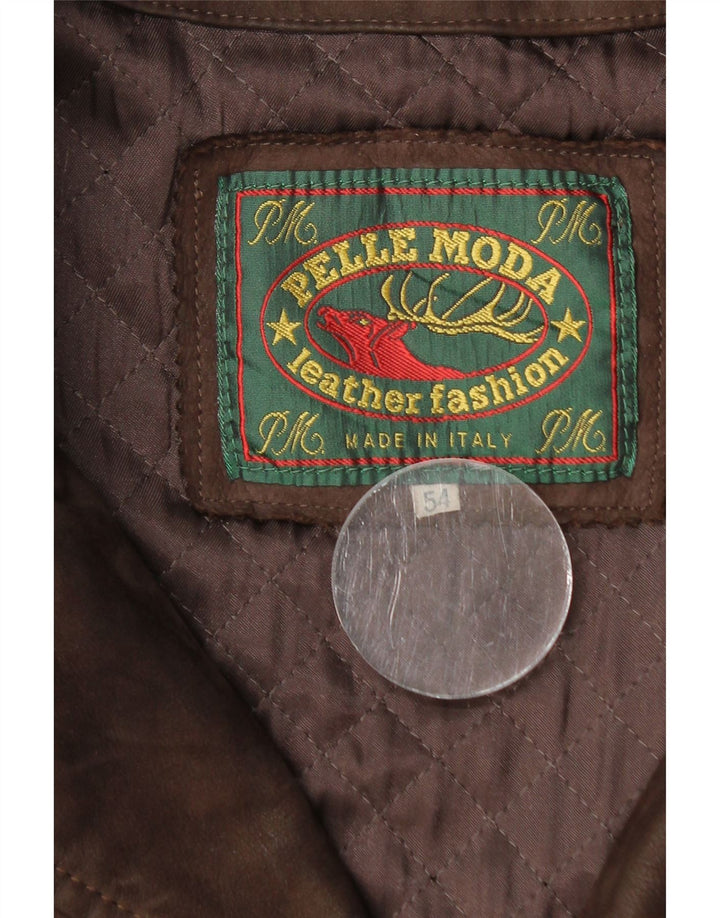 Pelle Moda Veste en cuir pour homme IT 54 2XL Cuir marron