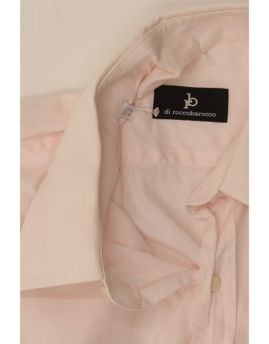 Roccobarocco Chemise Homme Taille 42 16 1/2 Large Rose