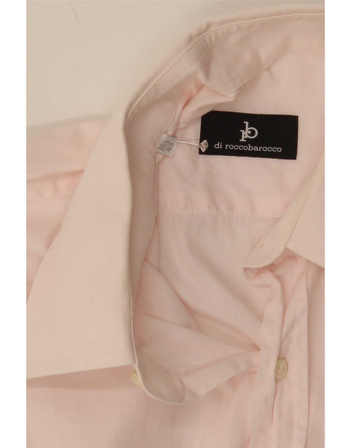 Roccobarocco Chemise Homme Taille 42 16 1/2 Large Rose