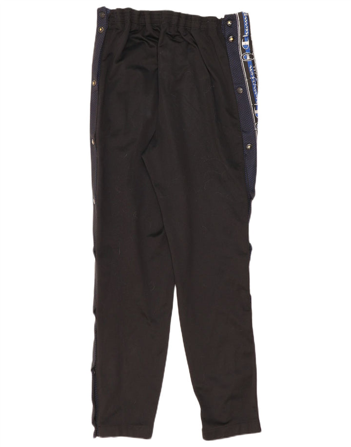 Pantaloni da tuta grafici da uomo Champion piccoli in poliestere nero