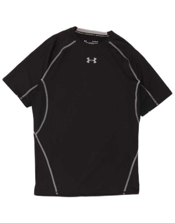 Under Armour Mens Heat Gear Graphic T-Shirt Top XL Μαύρο
